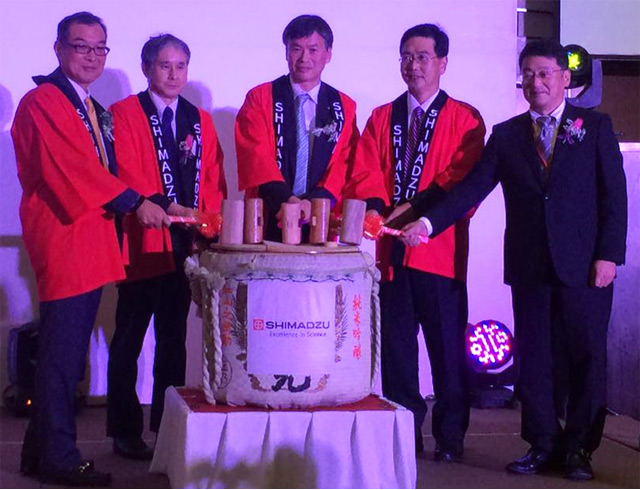 Kagami-Biraki, Sake Barrel Ceremony at Shimadzu Appreciation Party, InterContinental Hotel, Kuala Lumpur. 